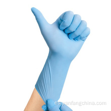 Guantes de laboratorio de goma de nitrilo sin polvo resistente a la quimioterapia